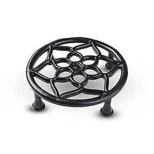Soporte de Metal para Plantas, Redondo, Estilo Vintage, con Patas Curvas, para Interiores y Exteriores - Product Image 1