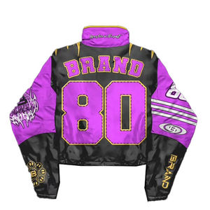 Chaqueta Cortavientos Unisex Personalizada con Bloques de Color por Sublimación, Satinada, Ecológica, Tallas Grandes, con Cremallera, Estilo Urbano, Chándal de Nylon para Invierno - Product Image 5