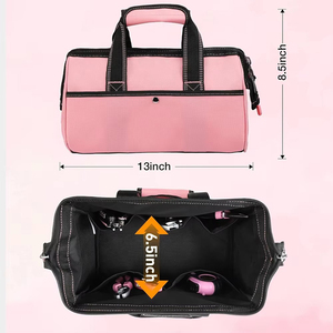 Sac à outils professionnel en toile robuste pour la menuiserie et les activités de plein air NAHEED SPORTS Sac à outils portable unisexe durable - Product Image 2