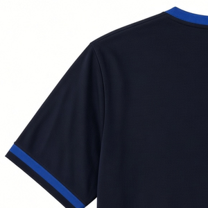 Camiseta Deportiva Premium Zeta Phi Beta Negra para Mujer, Azul Marino con Franja en el Pecho, Letras Griegas, Número 20, Cuello Redondo - Product Image 4