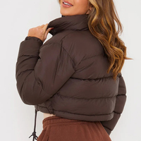 Veste matelassée courte personnalisée pour femmes |   Doublure en soie respirante, tricotée, écologique et imperméable |   Service de Marque Privée OEM