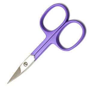 Ciseaux de manucure roses avec lames en acier inoxydable, pointe pointue, poignée ronde, coupe-cuticules portable, outils de beauté pour adultes - Product Image 3