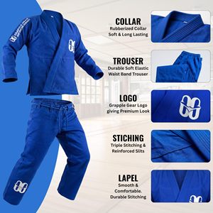 ชุดยิวยิตสู BJJ คุณภาพสูง ผ้าฝ้ายทอเพิร์ลวีฟ รับสกรีนโลโก้ ระบายอากาศได้ดี น้ำหนักเบา ทนทาน เหมาะสำหรับฝึกซ้อม ทั้งผู้ชายและผู้หญิง - Product Image 4