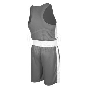 New Arrival Crew Neck Style Boxing MMA Sets Quick Dry Durable Lightweight High Quality Plain Color Dyed Short & <b>Vest</b> Sets - Product Image 2