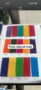 Tela de Crepé de Viscosa Natural Pura, Tejido Grueso de 99 GSM para Ropa Étnica Femenina, Tejido Liso de 44 Pulgadas de Ancho, Gujarat, India, 11 KG - Product Image 5