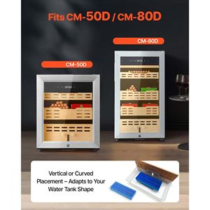 Filtro di Ricambio Singolo per Umidificatore per Contenitori per Sigari 50D/80D, Pad a Nido d'Ape 3D Multistrato - Product Image 3