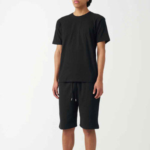 Best Men's Summer Shorts <b>Set</b> Eco-Friendly Lightweight Terry Fabric Hip Hop Style Solid Online Sale Printed Top - Product Image 2