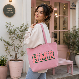 HMR Alpha |   Sac de shopping réversible brodé Kapa Alpha Soror pour femmes |   Sacs fourre-tout personnalisés brodés pour femmes de sororité - Product Image 2