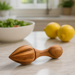 Wooden Manual Lemon Reamer Juicer Dishwasher Safe <b>Kitchen</b> <b>Accessory</b> - Product Image 1