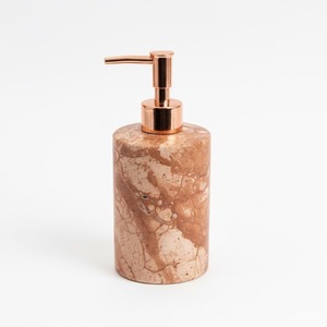 Factory Sale Marble Bathroom Set 4-Piece Round Soap Dispenser <b>Toothbrush</b> <b>Holder</b> Tray Luxury Style Easy To Clean - Product Image 2