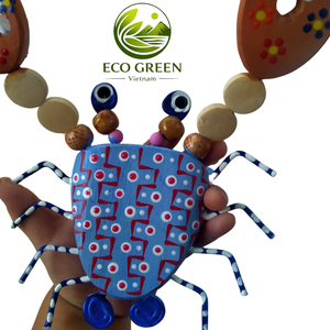 wood Wooden <b>Crab</b> Vietnam Handmade Decoration Cutting Home Decoration Home Decoration, Business Gift, Holiday Decoration & Gift - Product Image 3