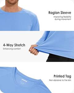 Camisetas de Pesca de Manga Larga de Alta Calidad para Hombre, Protección Solar UV UPF 50+, Absorción de Humedad - Product Image 2