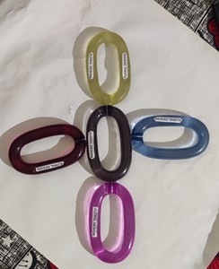 Cadena de Eslabones de Resina Epoxi, Decoración de Pared Artística, para Colgar en la Pared Personalizada, Cadena de Eslabones de Resina Multicolor - Product Image 3