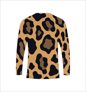 เสื้อกีฬาแขนยาวลายเสือดาวสีน้ำตาล เสื้อยืดออกกำลังกายระบายอากาศได้ดี - Product Image 2