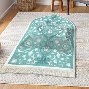Alfombra de Oración Musulmana Antideslizante Gruesa Hecha a Máquina de Alta Calidad, Personalizable en Tamaños y Colores, para el Hogar, Viajes y Exteriores, OEM ODM - Product Image 1