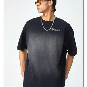 Camisetas de Algodón Transpirables Personalizadas para Hombre, 220g, Cuello Redondo, Manga Regular, Estampado Fitness, Camiseta Blanca 100% Algodón Jersey - Product Image 1