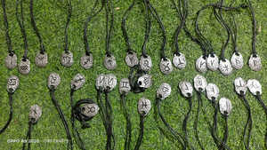 Joyería gótica de hierro forjado hecha a mano cadena colgante de runas geométricas para hombres para fiestas románticas Christian Juvie RF Crafts Viking - Product Image 6