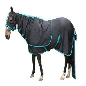马装备棉冬季马产品透气鞍座马术防水马毯颈套毛毯粉色紫色