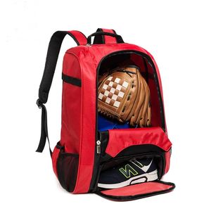 Baseball <b>Backpack</b> with Shoes Compartment – Waterproof Polyester Fabric, Strong Zippers, Heavy-Duty Sports & <b>Training</b> Bag - Product Image 2