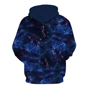 Sudadera con capucha de forro polar sublimado para otoño, diseño streetwear con estampado completo, talla personalizable, poliéster/algodón, con cremallera - Product Image 5
