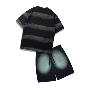 Conjunto Casual de Verano para Hombre, Tejido de Punto 100% Algodón, Secado Rápido, Ecológico, con Logotipo Frontal - Product Image 1