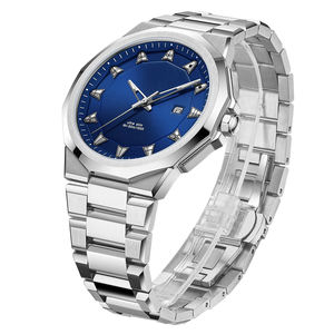 Reloj de Pulsera Japonés Simple de Acero Inoxidable, Luminoso, para Hombre, Resistente al Agua, Movimiento de Cuarzo, Fecha Luminosa, a la Moda - Product Image 3