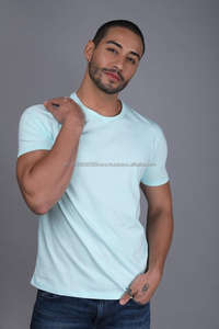 Camiseta Personalizada 100% Algodón Orgánico, Cuello Redondo, Manga Corta, Lisa, Blanca, Transpirable, Tejido de Punto, Talla Grande para Hombre y Mujer - Product Image 5