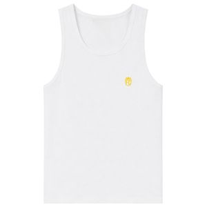 Camiseta sin mangas acanalada de algodón para hombre, blanca lisa, para verano, ajuste slim, uso casual, suministro OEM al por mayor - Product Image 1