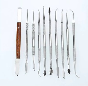 10 Pieces Wax Craving Tools <b>Set</b> Cleaning <b>Clay</b> Wax Sculpting Tools 10 pcs <b>Set</b> Dental - Product Image 2