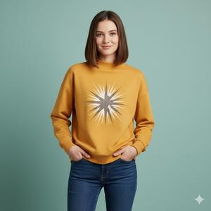 Service OEM Personnalisable – Sweat-shirt à Col Montant Imprimé pour Femme, Automne – 100% Coton Polaire Respirant - Product Image 5