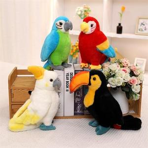 Juguetes de Peluche de Loro Simulado, Relleno de Algodón PP, Regalos de Cumpleaños Unisex para Niños, Adornos Coloridos de Loros Rey para Todas las Edades - Product Image 2