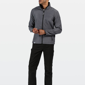 Veste Softshell Vintage Unie pour Homme Pearia Industry, Fermeture Éclair, Col Montant, Respirante, Imperméable, Coupe-Vent, 220g, Automne - Product Image 1