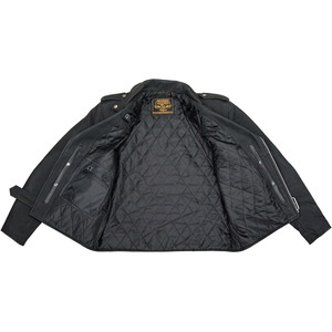 Veste de motard en cuir pour homme, noire, manches longues, coupe-vent, toutes saisons, vêtements de moto - Product Image 2