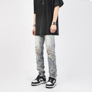 Foreign Trade Women's High <b>Waist</b> Skinny Fit Casual Denim <b>Jeans</b> <b>Elastic</b> <b>Waist</b> Spring Summer Autumn Winter Wholesale - Product Image 3