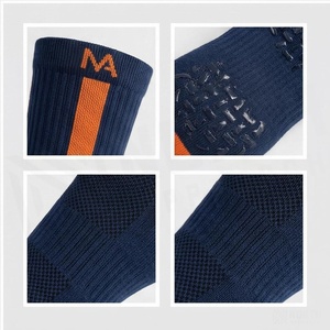 North Approach Crew <b>Socks</b> Navy <b>Orange</b> Hiking Breathable Adults Spring Season - Product Image 4
