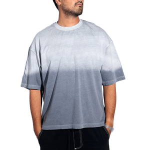 Nueva Camiseta Ligera y Elegante para Hombre con Estampado Tie Dye, Camiseta de Manga Corta Oversize de Secado Rápido para Uso Diario e Informal, 100% Algodón - Product Image 1
