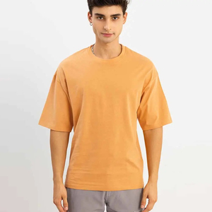 เสื้อยืดขายส่งทรงโอเวอร์ไซส์ สตรีทแวร์ ผ้าหนา 100% คอตตอน ทรงบ็อกซี่ ตัดสั้น สำหรับผู้ชาย - Product Image 3