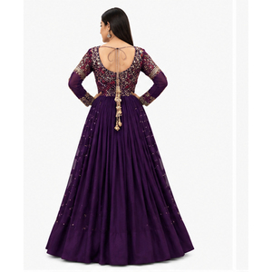 Vestido Lehenga Choli al por mayor para mujer, largo hasta el suelo, de seda, para boda, estilo afgano, elegante, holgado, ropa étnica, vestido afgano Kuchi - Product Image 4