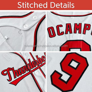 Camiseta de béisbol personalizada a rayas negras y rosas con nombre y número, estampado sublimado, ropa deportiva transpirable de manga corta para adultos unisex - Product Image 4