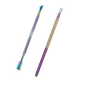 <b>Nail</b> Cleaning Tool Stainless Steel Beauty <b>Kit</b> Made In Pakistan Wholesale High Quality Dual-end Flat Cuticle Pusher Set - Product Image 6