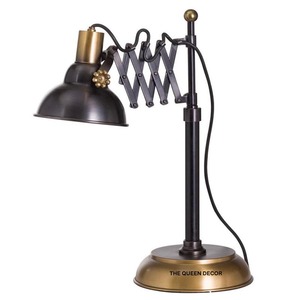 Table Lamp Velvet Shade Desk Light <b>Bed</b> Room Soft Lamps Bird Shape Casted Table Top Lamp Antique Gold Finish - Product Image 4