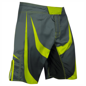 Men's MMA Shorts Color <b>Blocked</b> Green Pink Quick Dry Polyester Mixed Martial Art Wear Regular Fit Adult Size Boxing BJJ Muay Thai - Product Image 4