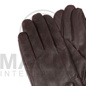 Guantes de cuero genuino para hombre, guantes de invierno para conducir, compatibles con pantalla táctil, cálidos, clásicos, de piel de oveja, cosidos a mano - Product Image 3