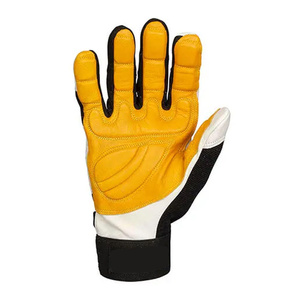 High Performance <b>Synthetic</b> <b>Leather</b> Palm Anti-slip Wear-resistant Safety Mechanic Glove For Construction Industrial Neoprene Cuff - Product Image 4