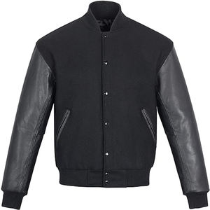 Chaqueta para Hombre con Costuras en Color Contrastante, Estilo Uniforme de Béisbol, Nueva Chaqueta de Invierno con Letras Grandes - Product Image 1