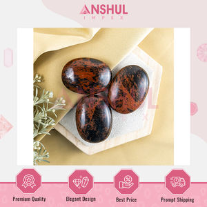 Piedra de Obsidiana de Caoba Natural Ovalada de 2.5 Pulgadas, Cristales Curativos Pulidos y Lisos de 1 kg para Fuerza y Equilibrio Emocional - Product Image 6