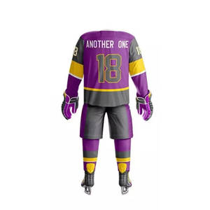 Venta al por Mayor de Camisetas de Hockey sobre Hielo Personalizadas al Mejor Precio, Manga Larga, Tallas Grandes, Secado Rápido, Transpirables, Sublimadas para Equipos - Product Image 3