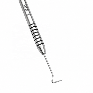 Explorador dental de doble punta de acero inoxidable 2A Pigtail Explorer, instrumento de examen y diagnóstico dental, certificado CE e ISO - Product Image 3
