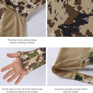 Camisetas de Caza Transpirables de Camuflaje para Verano, Jersey de Caza para Hombre, Camisa de Manga Larga con Camuflaje, Camisas Ligeras de Camuflaje para Hombre - Product Image 3