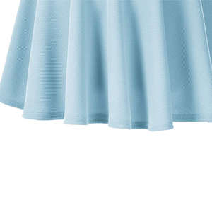 Falda Mini de Algodón Morado Natural con Cintura Personalizada, Plisada, Informal, de Verano, Lisa, para Mujer, con Forro de Seguridad Ecológico, Uniforme Escolar - Product Image 4